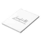 Bloc-note Salon spa business discount offer website visits a (Tourné)