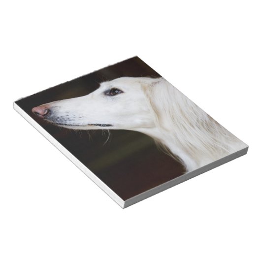 Bloc-note Saluki se lève (Incliné)