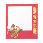 Bloc-note Salutations de la journée d'action de grâces Turqu (Devant)