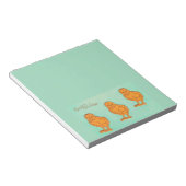 Bloc-note Salutations de Pâques Chicks Vert (Incliné)