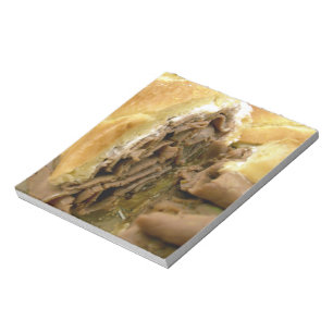 Bloc-note Sandwich au boeuf rôti au fromage de chèvre crémeu