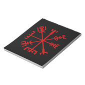 Bloc-note Sang Rouge Vegvísir (Viking Compass) (Tourné)