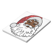 Bloc-note santa claus noir (Tourné)