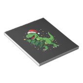 Bloc-note Santa T Rex Dinosaure de Noël (Incliné)