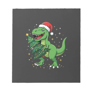 Bloc-note Santa T Rex Dinosaure de Noël