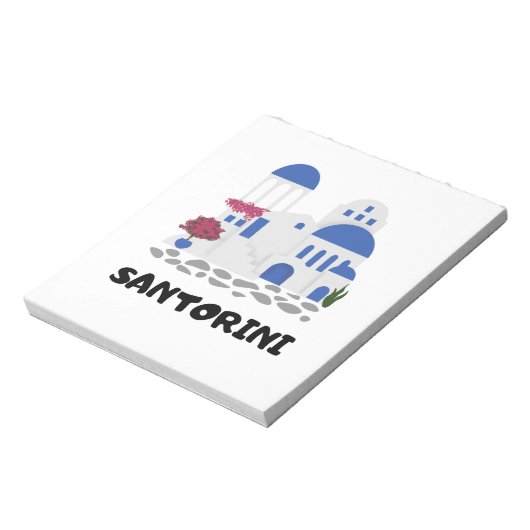 Bloc-note Santorin Grèce Vintage (Tourné)