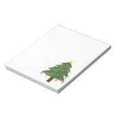 Bloc-note Sapin de Noël sur fond blanc (Tourné)