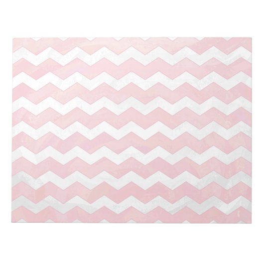 Bloc-note Saumon Swirl Chevron Motif (Devant)