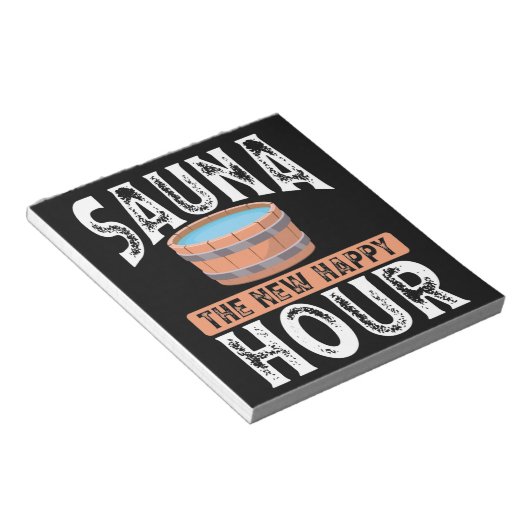 Bloc-note Sauna le nouvel happy hour (Incliné)