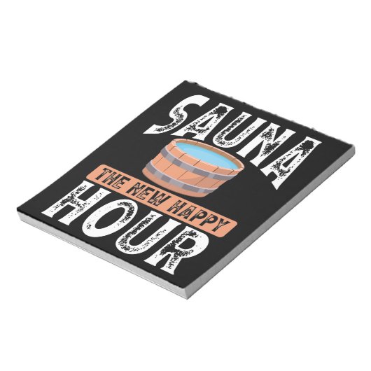 Bloc-note Sauna le nouvel happy hour (Tourné)