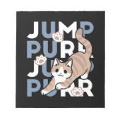 Bloc-note Sauter Purr Jump : Conception de chat joueuse avec (Devant)