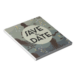 Bloc-note Sauver la Date Vintage Underwater