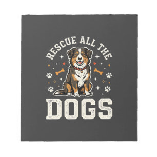 Bloc-note Sauver Tous Les Chiens Vintage Chien