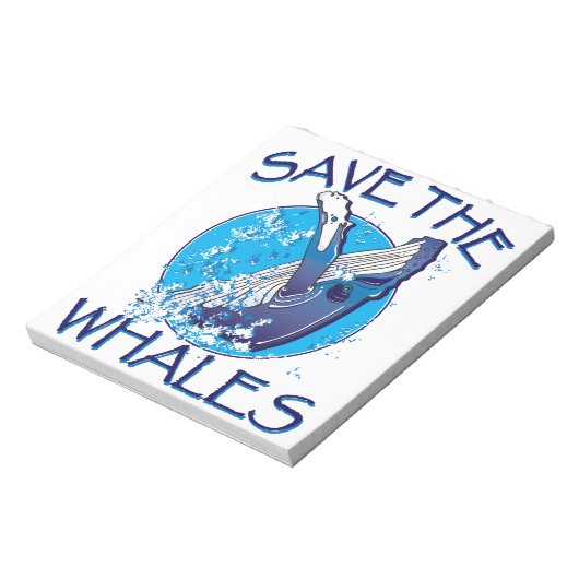 Bloc-note Sauvez les baleines (Tourné)