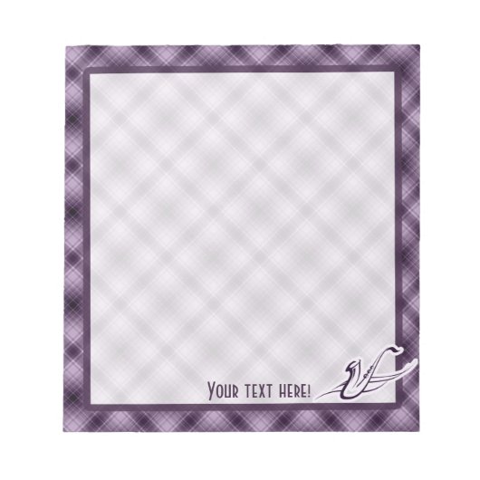 Bloc-note Saxophone violet (Devant)
