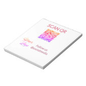 Bloc-note Scanner pour afficher le menu restaurant hôtel QR  (Tourné)