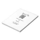 Bloc-note Scannez pour payer, scannez le code QR, ajoutez le (Tourné)