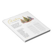 Bloc-note Scattergories de Noël Jeu de la fête de larmes (Incliné)