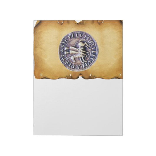 BLOC-NOTE SCEAU DU MODÈLE DES CHEVALIERS (Tourné)