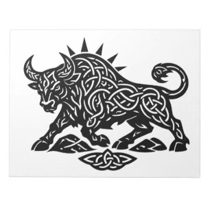Bloc-note Sceau du Taureau du Taureau — Tatouage de zodiaque