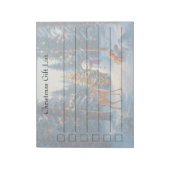 Bloc-note Scene d'arbre de Noël Cute Deer Fawn Snowman (Tourné)