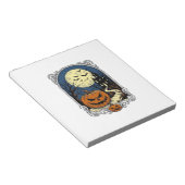Bloc-note Scène de citrouille hantée Art vectoriel Halloween (Incliné)