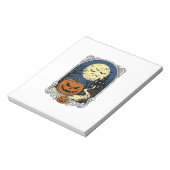 Bloc-note Scène de citrouille hantée Art vectoriel Halloween (Tourné)