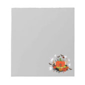 Bloc-note Scène éffrayante de cimetière Citrouille d'Hallowe (Devant)