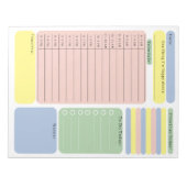Bloc-note Schedule To Do Planner Checklist Organising Notes (Devant)