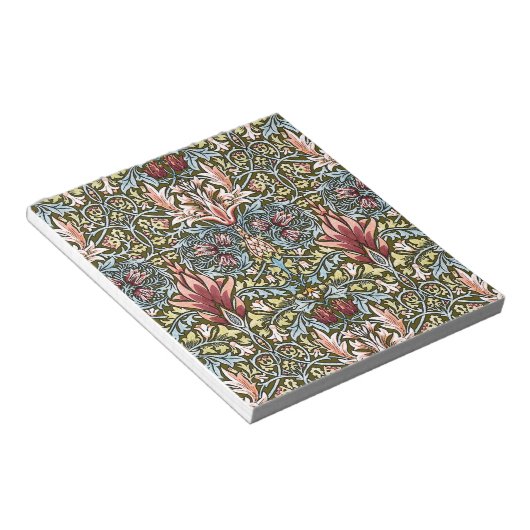 Bloc-note Schéma floral William Morris Snakeshead (Incliné)