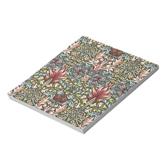 Bloc-note Schéma floral William Morris Snakeshead (Tourné)