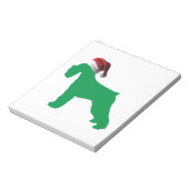 Bloc-note Schnauzer de Noël (Tourné)
