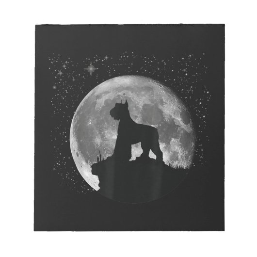 Bloc-note schnauzer géant hommes femmes enfants cadeau Copie (Devant)