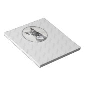 Bloc-note Schnauzer (géant) - Joli art original pour chien (Incliné)