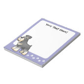 Bloc-note Schnauzer géant/standard/miniature de dessin animé (Tourné)