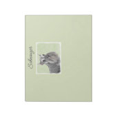 Bloc-note Schnauzer (Giant, Standard) Peinture - Chien Art P (Tourné)