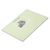 Bloc-note Schnauzer (Giant, Standard) Peinture - Chien Art P (Incliné)