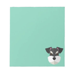 Bloc-note Schnauzer mignon de bande dessinée !