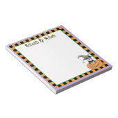 Bloc-note Schnauzer miniature d'Halloween (Incliné)