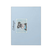 Bloc-note Schnauzer (Miniature) Peinture - Chien original mi (Tourné)