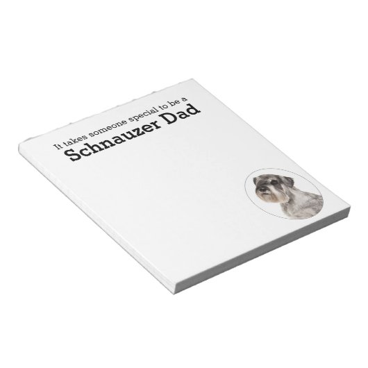 Bloc-note Schnauzer Papa note Pad (Incliné)