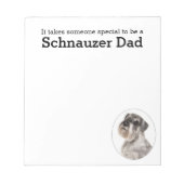 Bloc-note Schnauzer Papa note Pad (Devant)