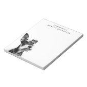 Bloc-note Schnauzer personnalisé (Tourné)