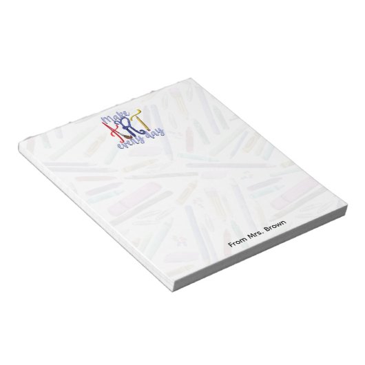Bloc-note School supplies Art teacher notepad (Incliné)