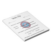 Bloc-note School Tardy Slip (Incliné)