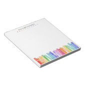 Bloc-note School Teacher Rainbow Color Books Custom (Incliné)