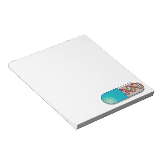 Bloc-note Science de la capture d'ADN (Incliné)