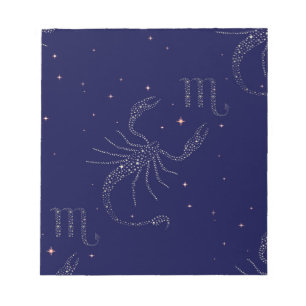 Bloc-note scorpio étoiles