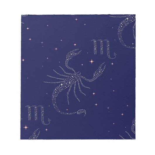 Bloc-note scorpio étoiles (Devant)