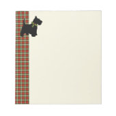 Bloc-note Scottie Chien Scotch Plaid Christmas (Devant)